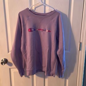 Purple Champion hoodie. Size XL
